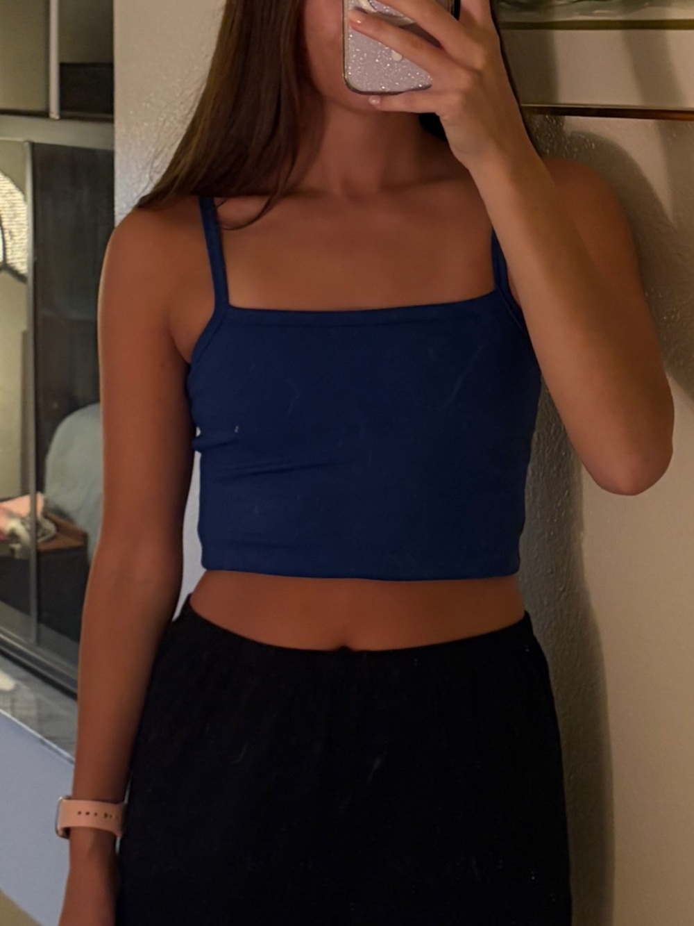 WILO Blue Crop Tank Top